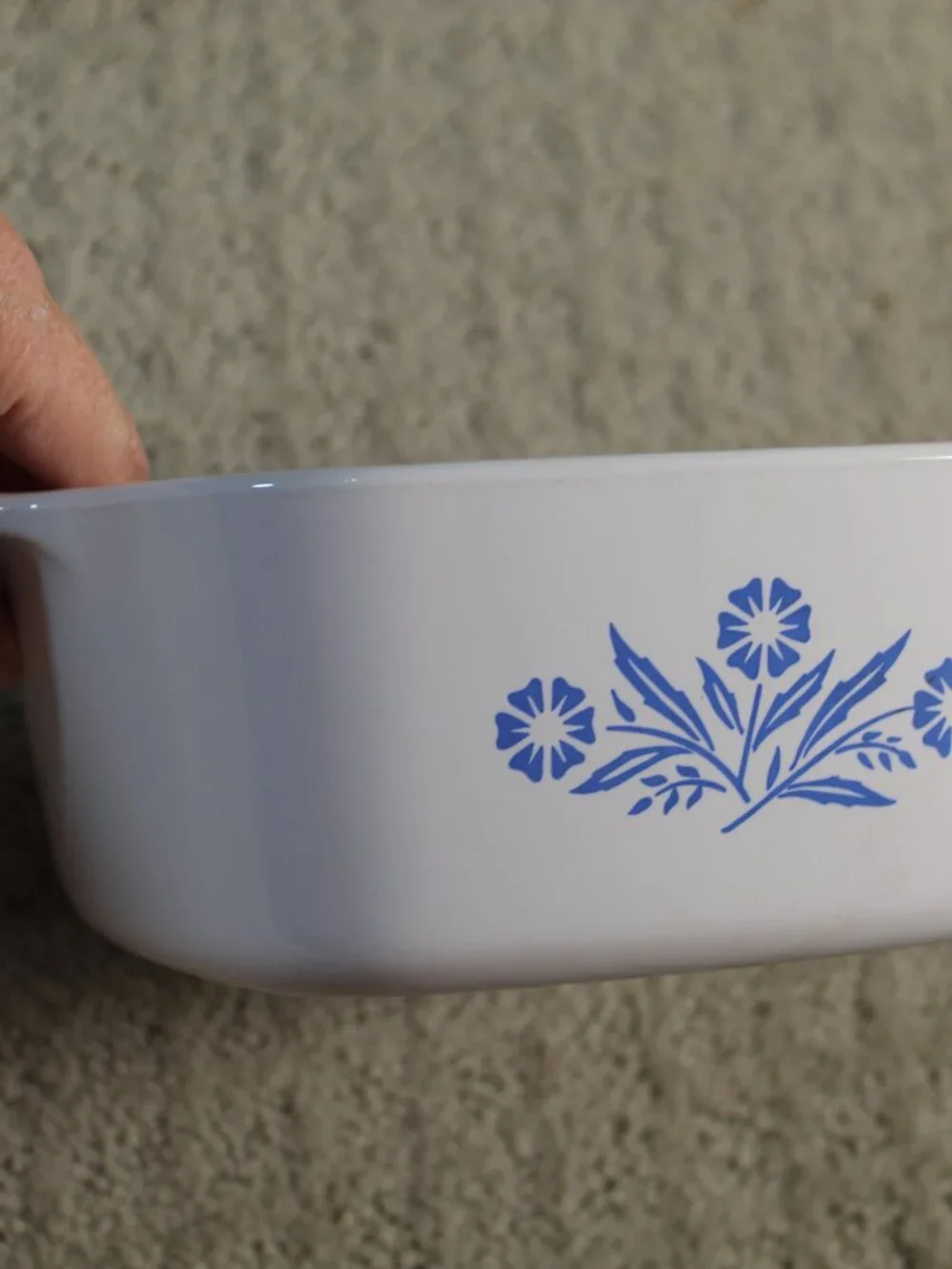 Set of 2 Vintage 60's Corningware Blue Cornflower Casserole Dishes 1.5L & 2.5Qt